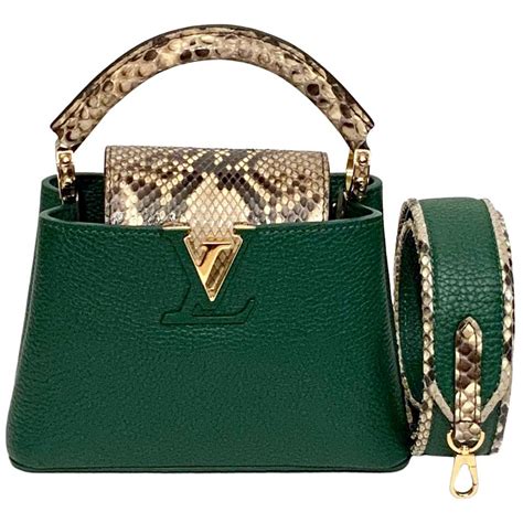 louis vuitton capucines green.